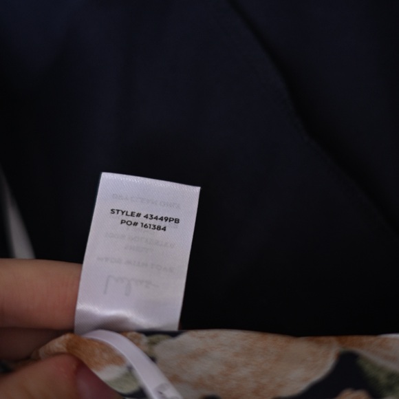 Lulus Heavenly Hues Navy Blue Floral Print Maxi Event Dress - Womens Medium- 6/8 - Picture 14 of 14